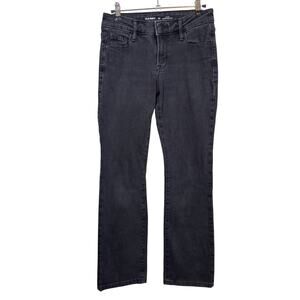Old Navy Kicker Boot-Cut Jeans Womens 00 Black Mid Rise Stretch